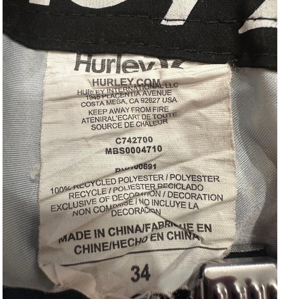 Hurley Board Shorts Mens 34 Multicolor Swim Trunks Vacation Surfing Beach Travel - Picture 3 of 5